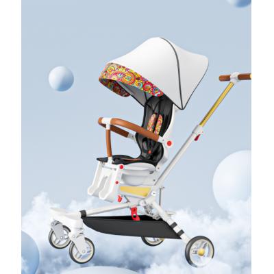 Baby roller can sit and lie down super portable baby trolley high landscape bi-directional one button folding baby walke