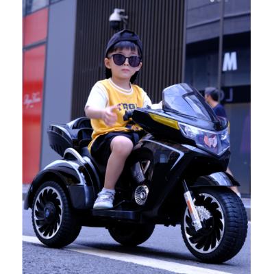 Children electric motorcycle children can ride adult rechargeable tricycle boys and girls double large double drive toy 